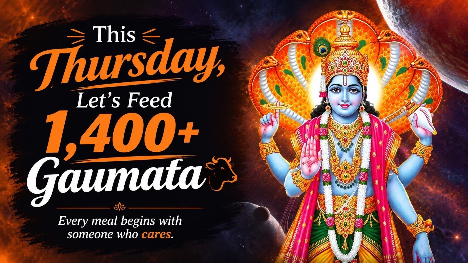This Thursday, Let’s Feed 1,400+ Gaumata