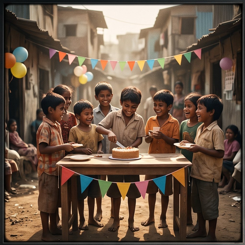 Sweet Little Birthday Party for Slum Kids