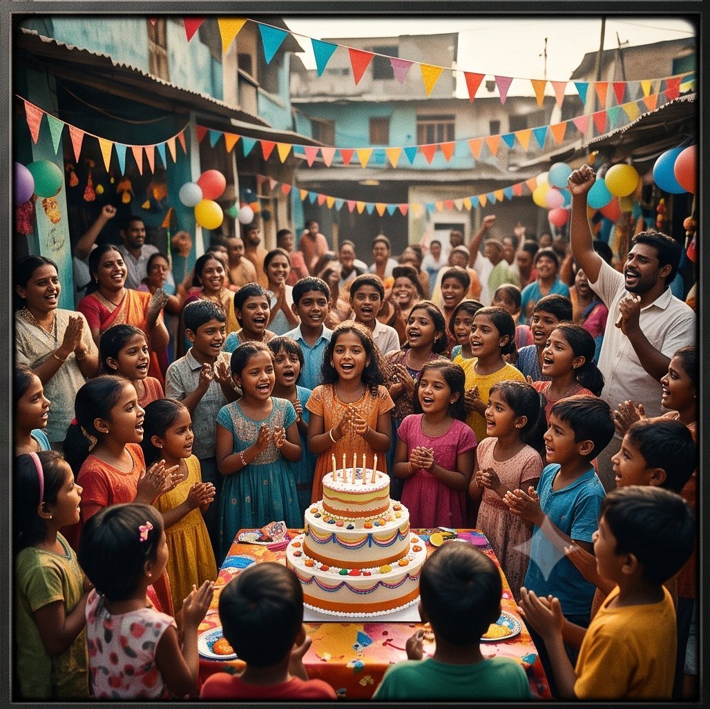 Birthday Feeding & Cake Celebration with Wishes