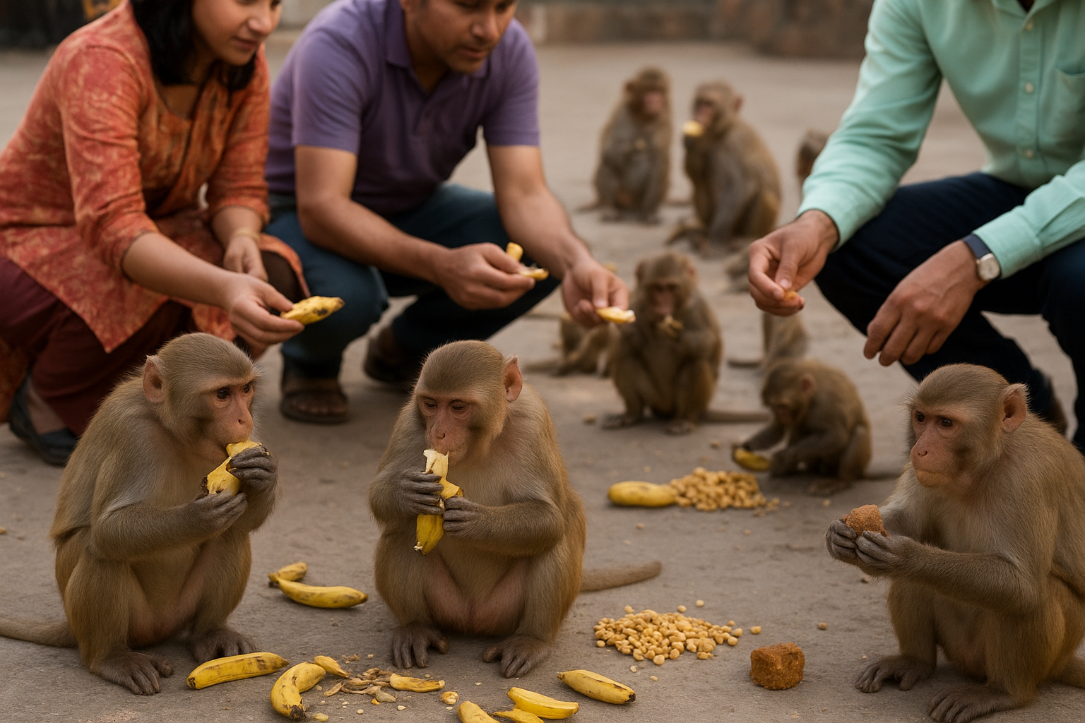 Feeding Monkeys