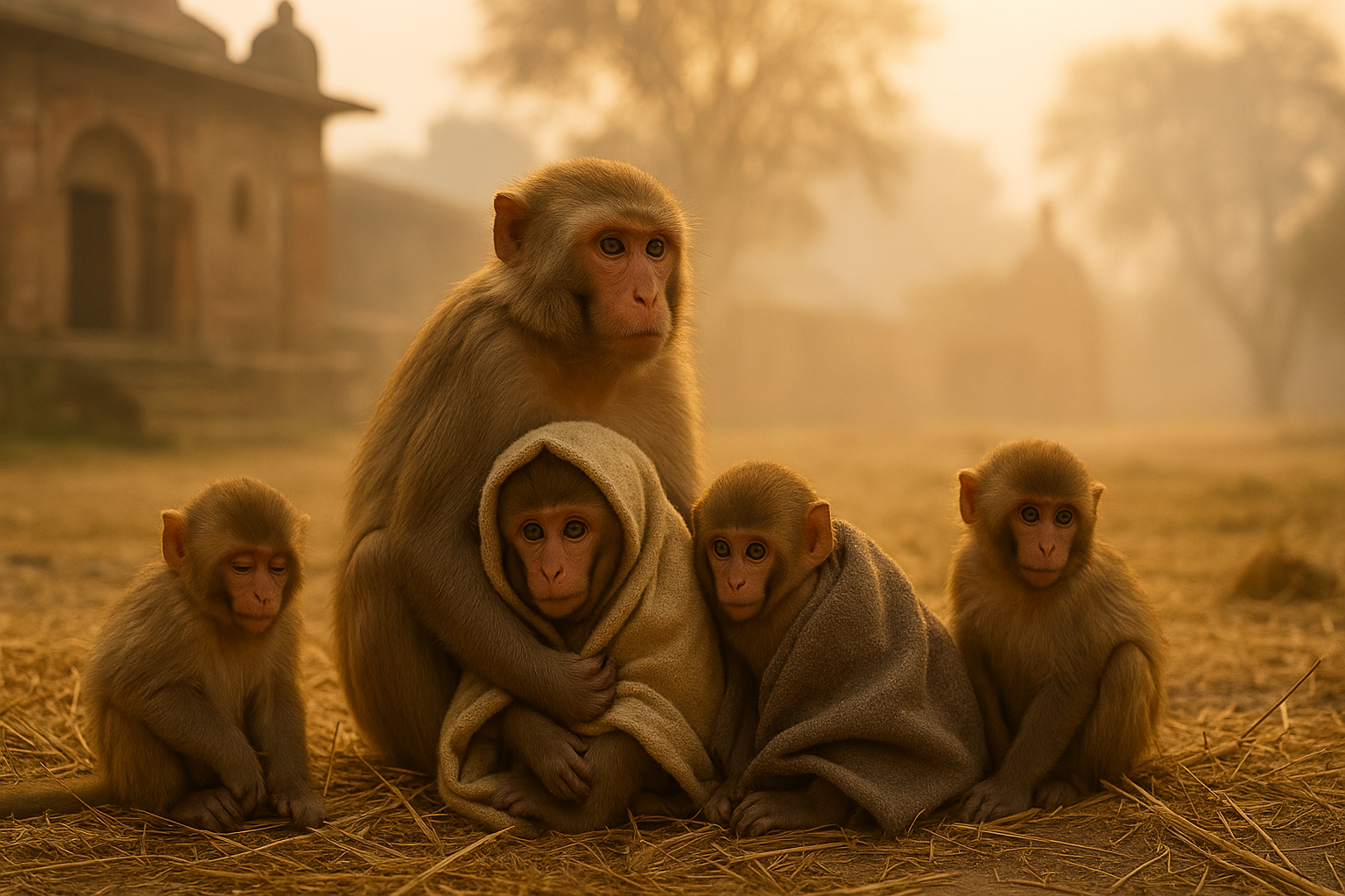 Winter Relief for Vrindavan’s Monkeys