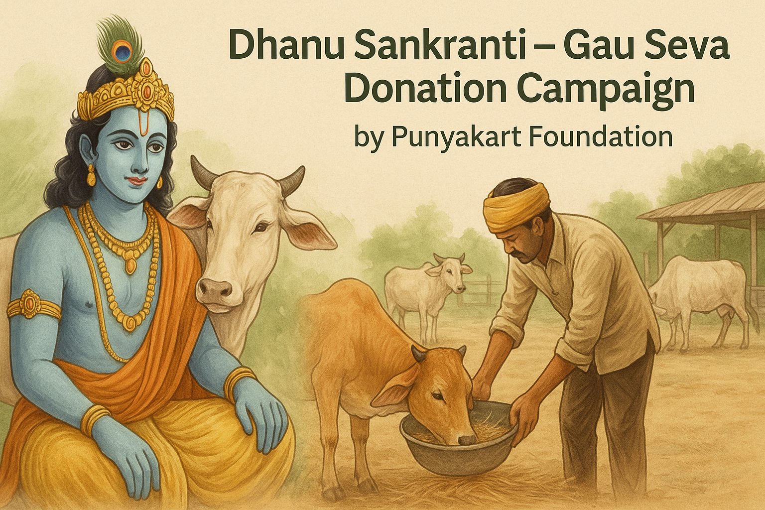 Dhanu Sankranti – Gau Seva Donation