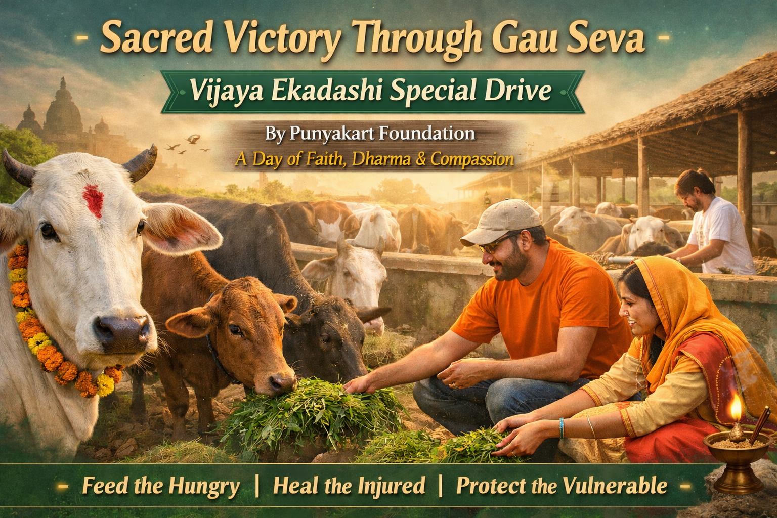 Sacred Victory Through Gau Seva – Vijaya Ekadashi Special Drive