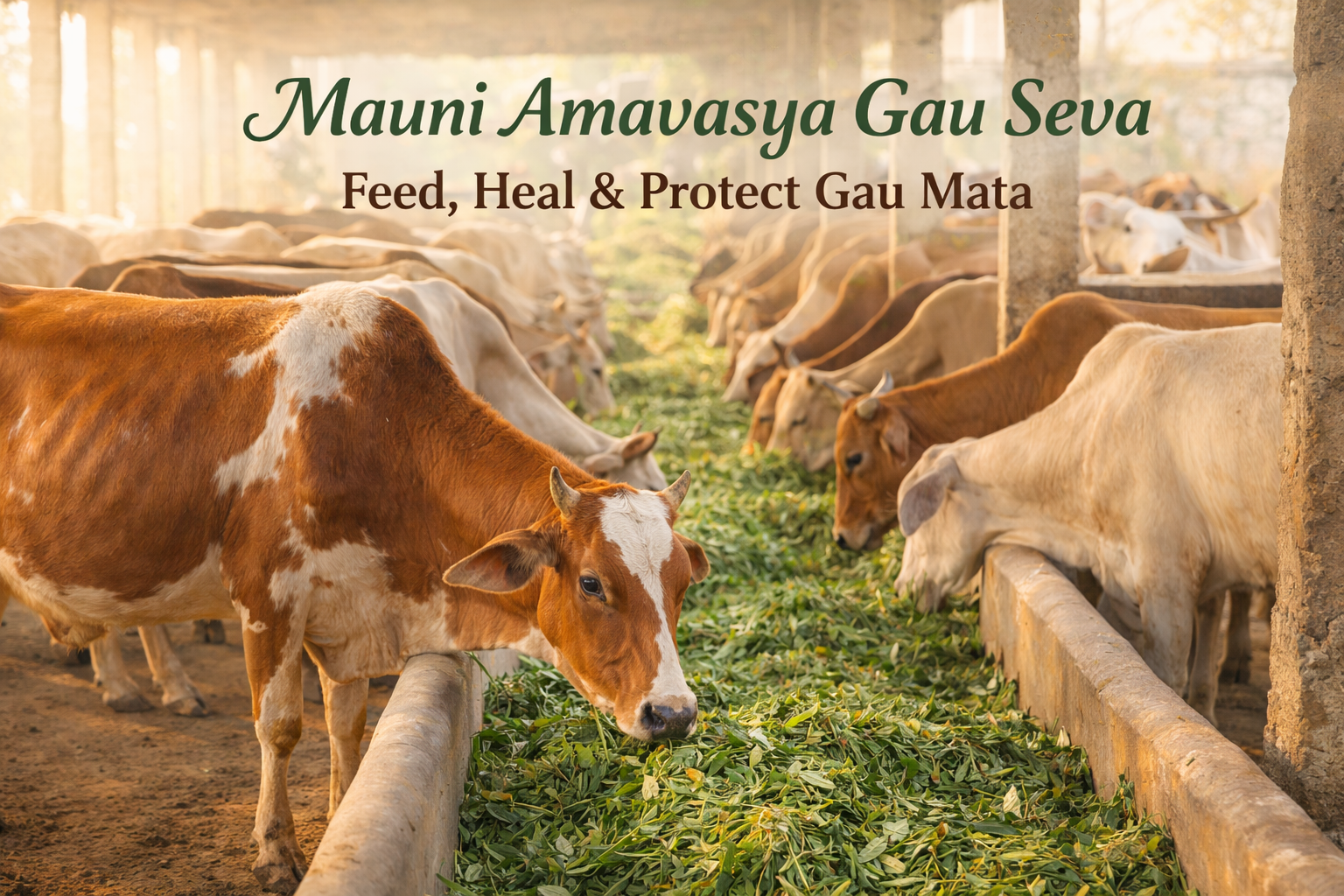 Mauni Amavasya Gau Seva