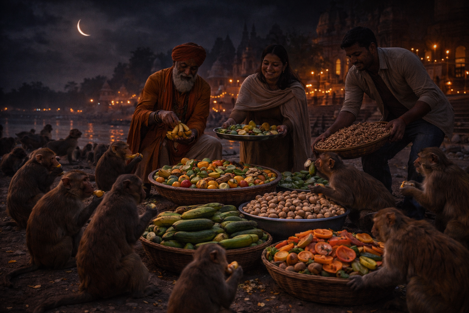 Mauni Amavasya Vanar Seva (Vrindavan & Mathura)