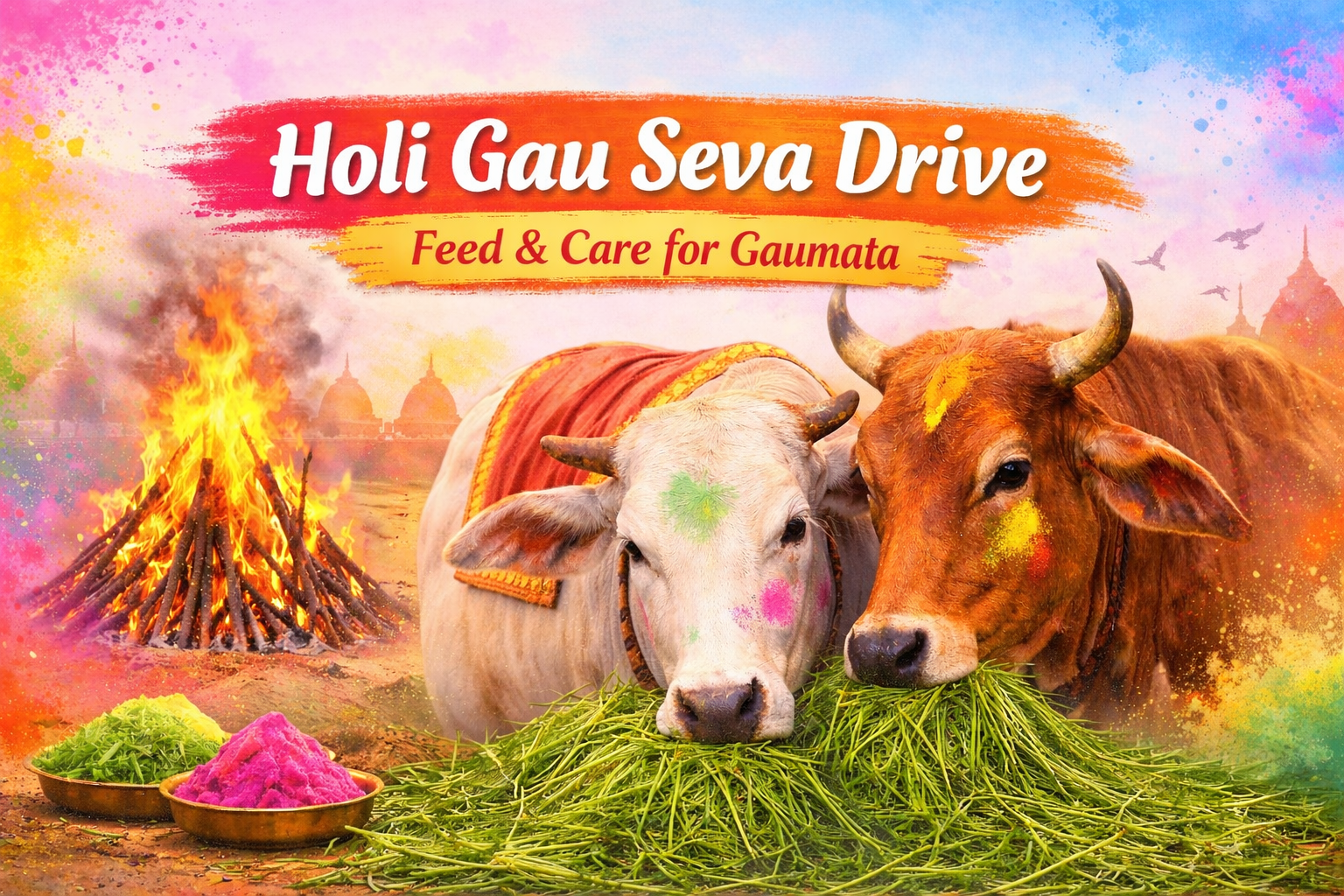 Holi Gau Seva – Feed & Care for Gaumata