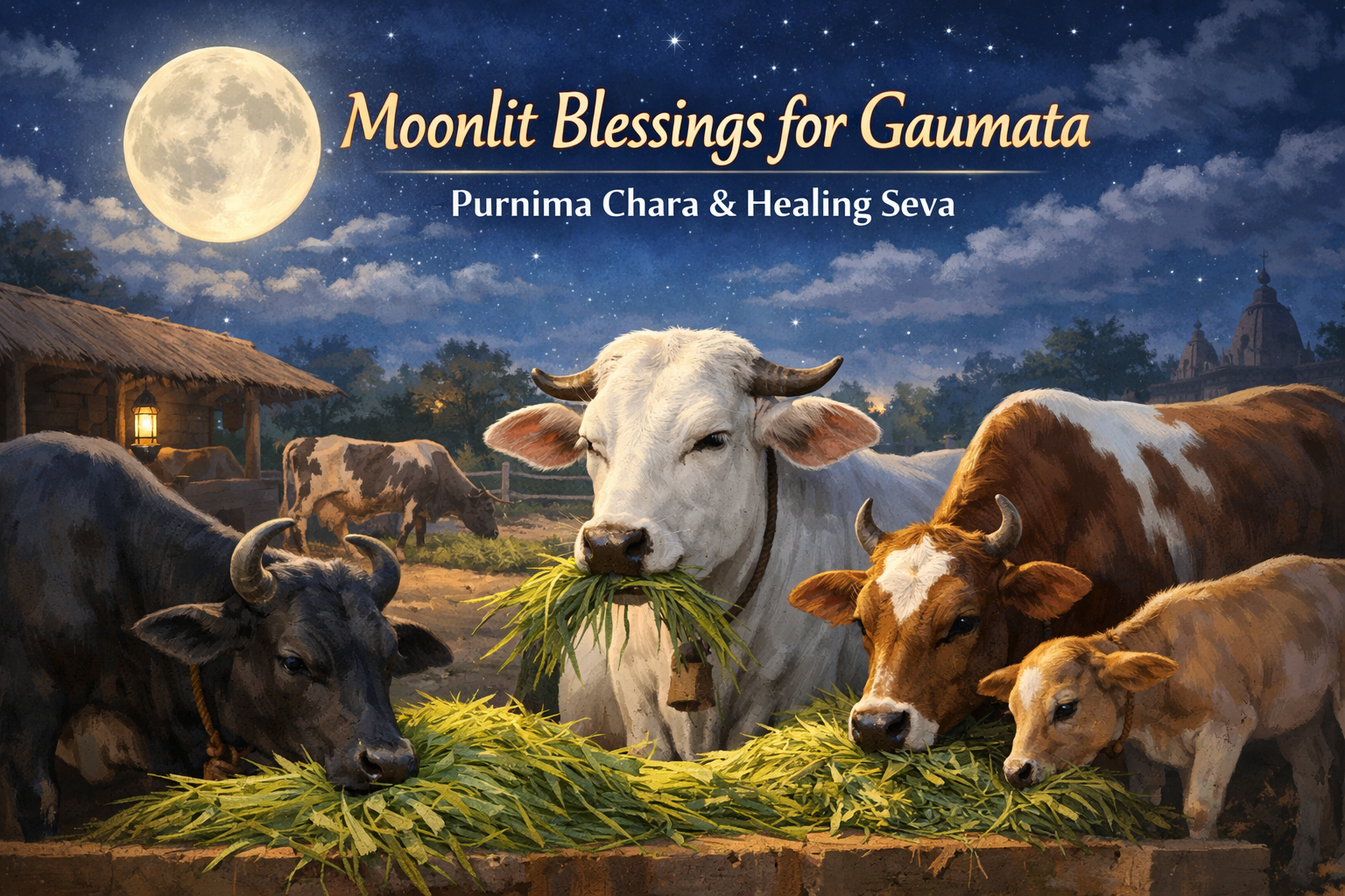 Moonlit Blessings for Gaumata – Purnima Chara & Healing Seva