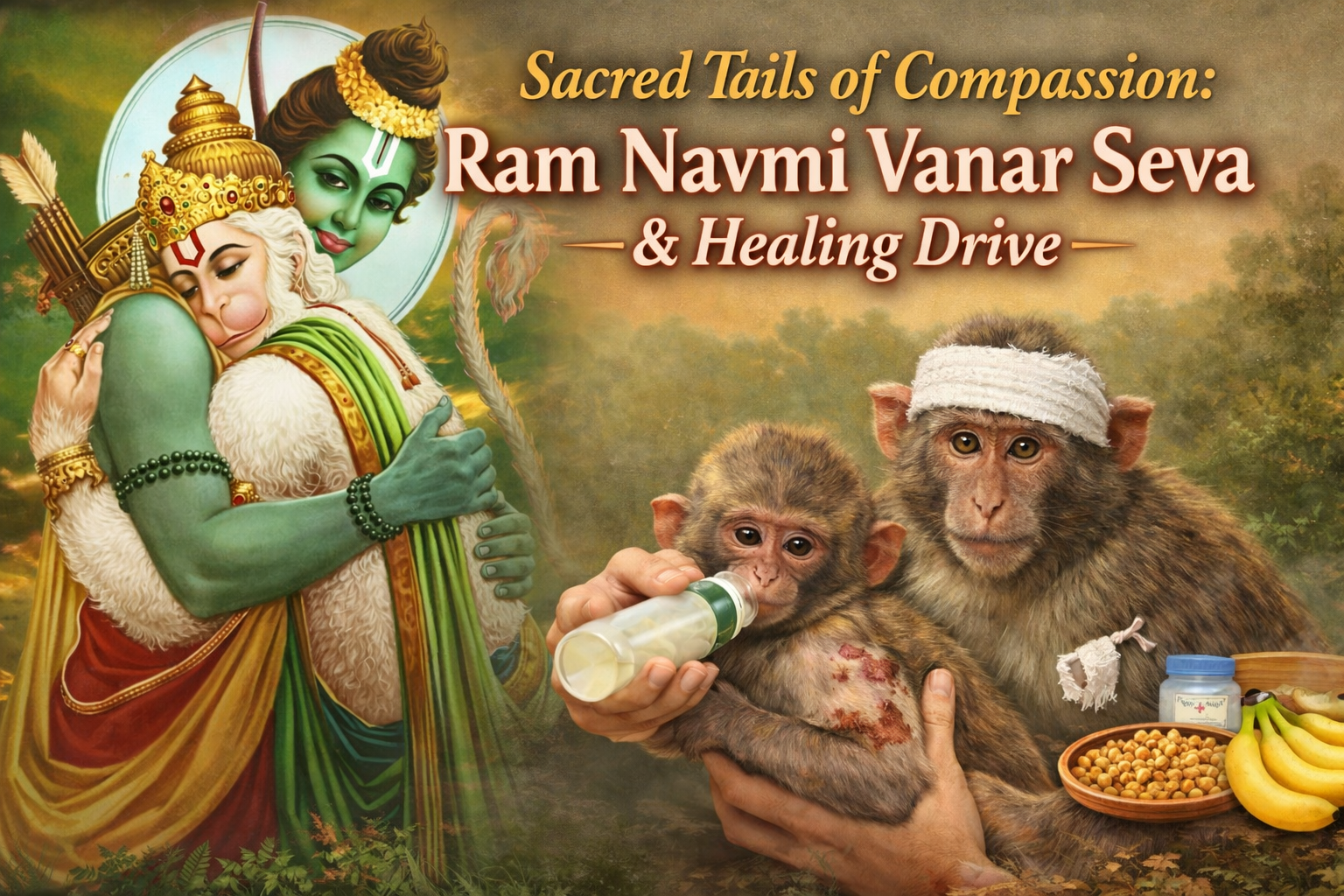 Sacred Tails of Compassion: Ram Navmi Vanar Seva and Healing