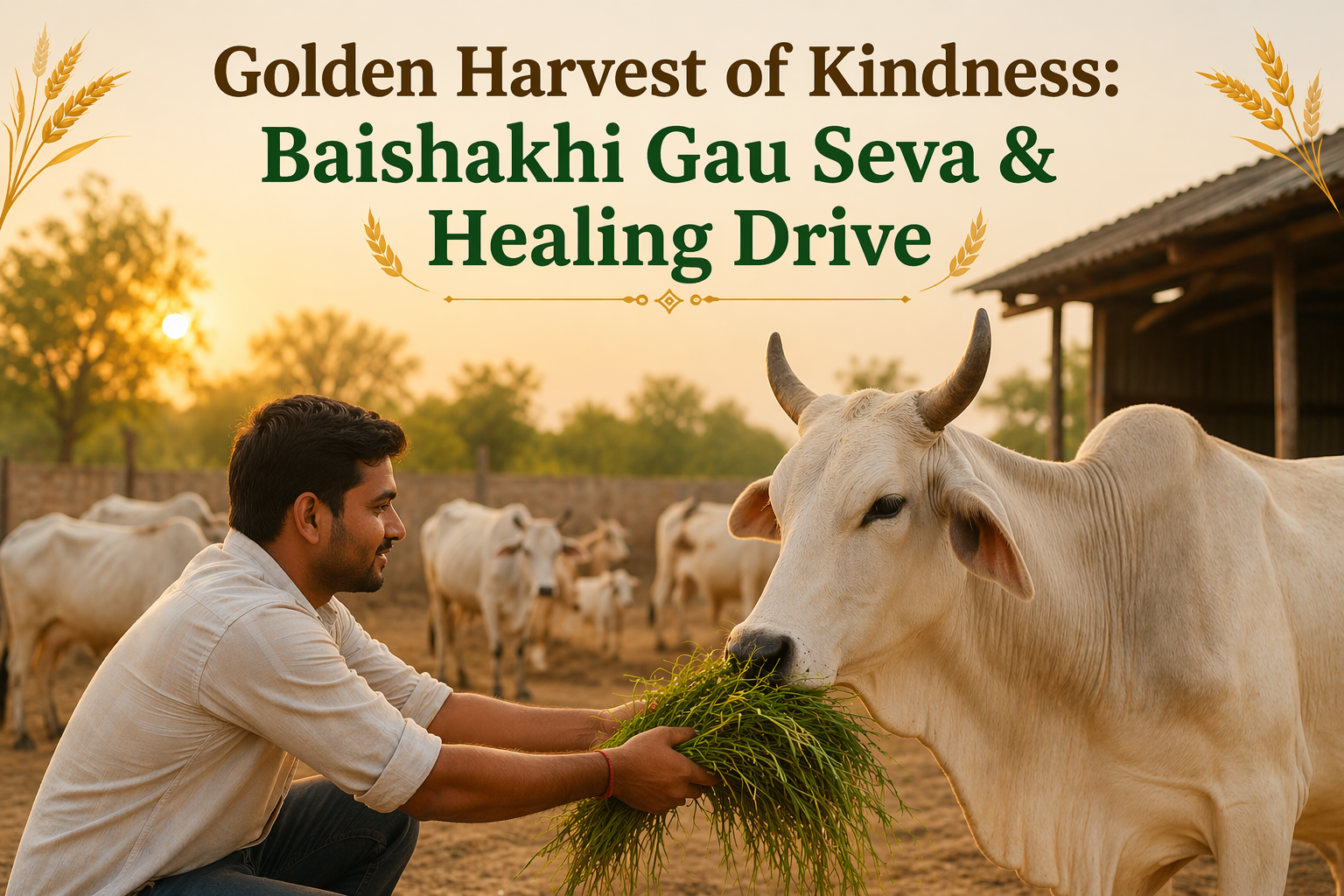 Golden Harvest of Kindness: Baishakhi Gau Seva and Healing