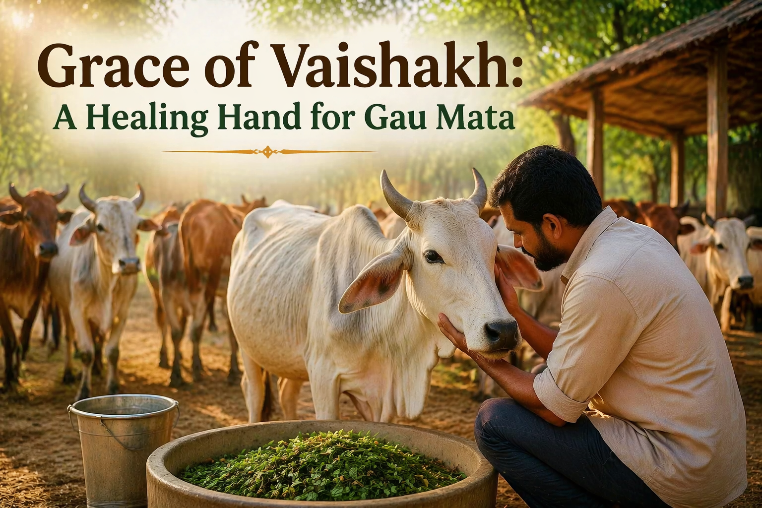 Grace of Vaishakh: A Healing Hand for Gau Mata