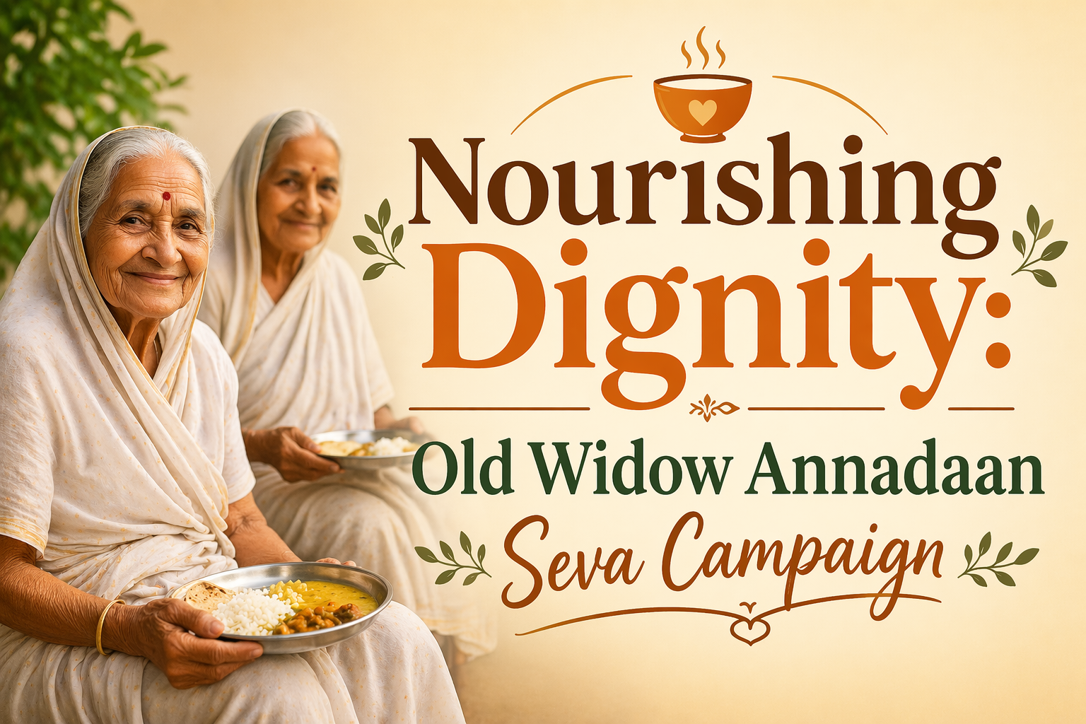 Nourishing Dignity: Old Widow Annadaan Seva