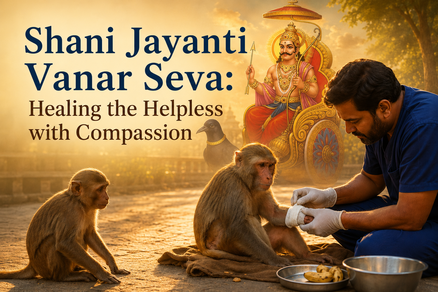 Shani Jayanti Vanar Seva in Mathura Vrindavan