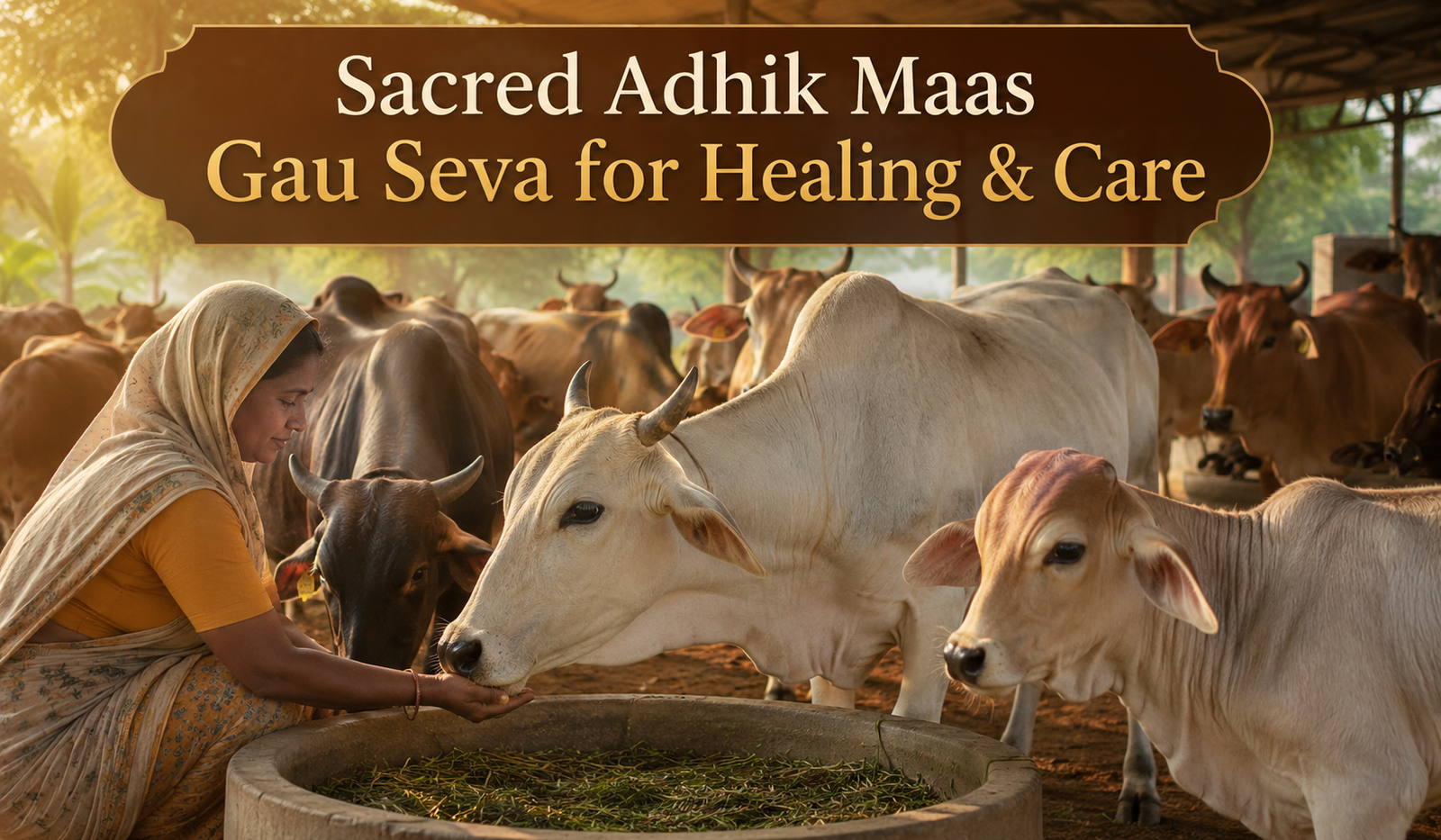 Sacred Adhik Maas Gau Seva for Healing and Care