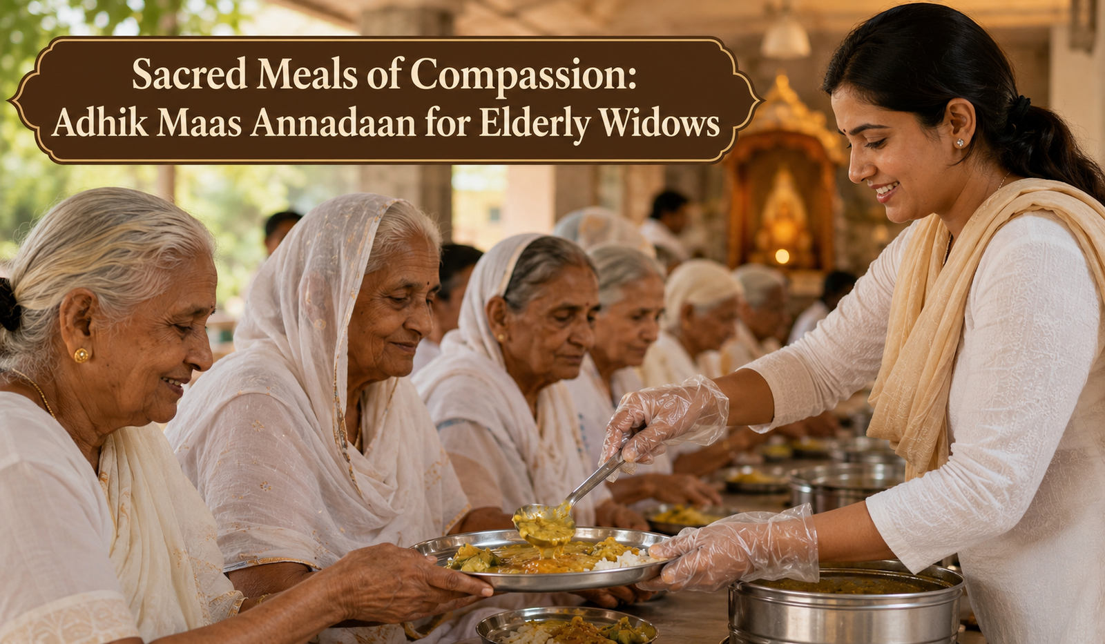 Sacred Meals of Compassion: Adhik Maas Annadaan for Elderly Widows