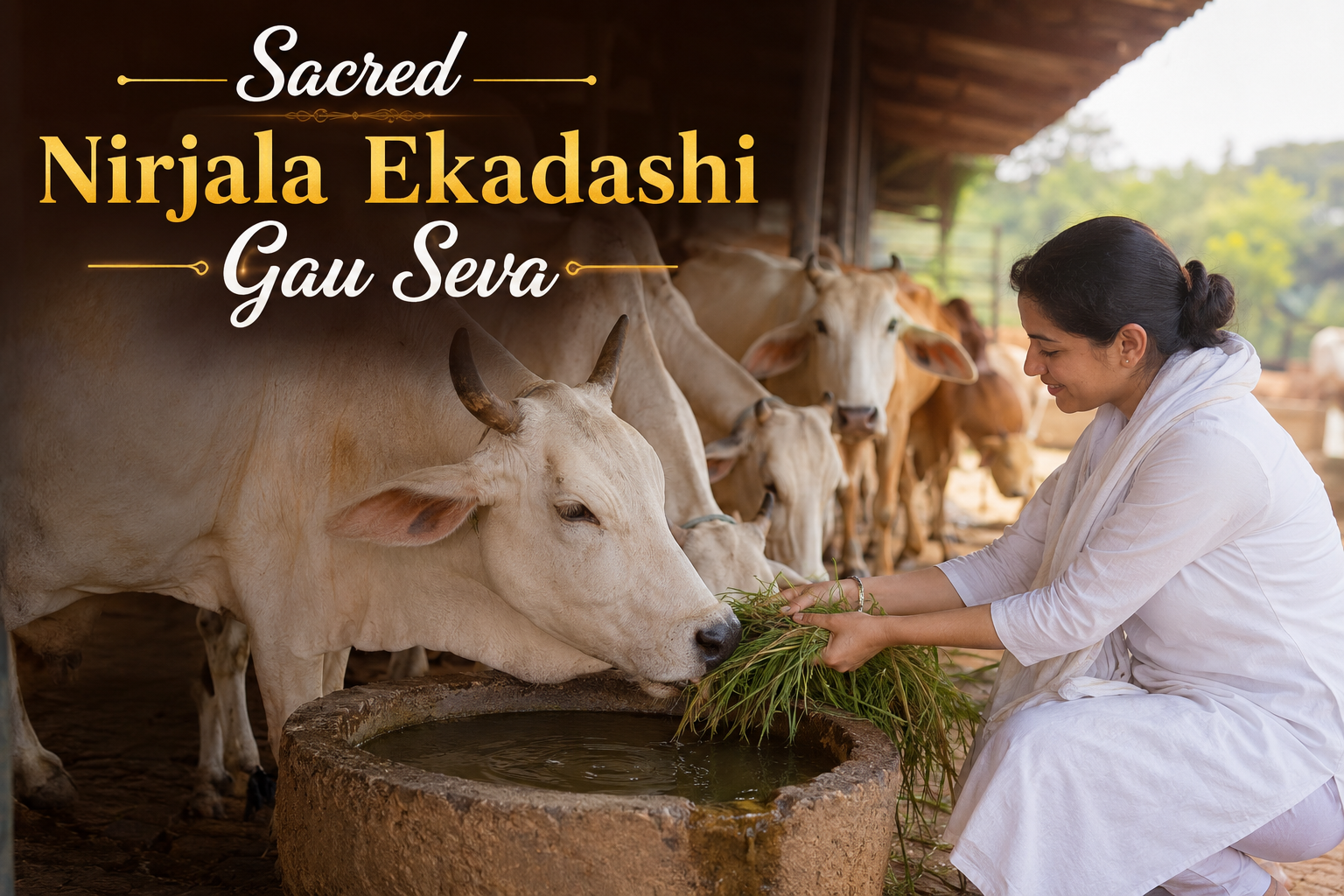Sacred Nirjala Ekadashi Gau Seva